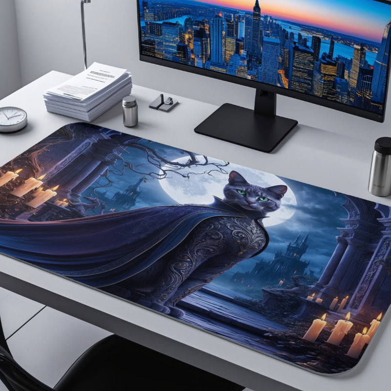 Polyester Desk Pad, 31.5x15.5