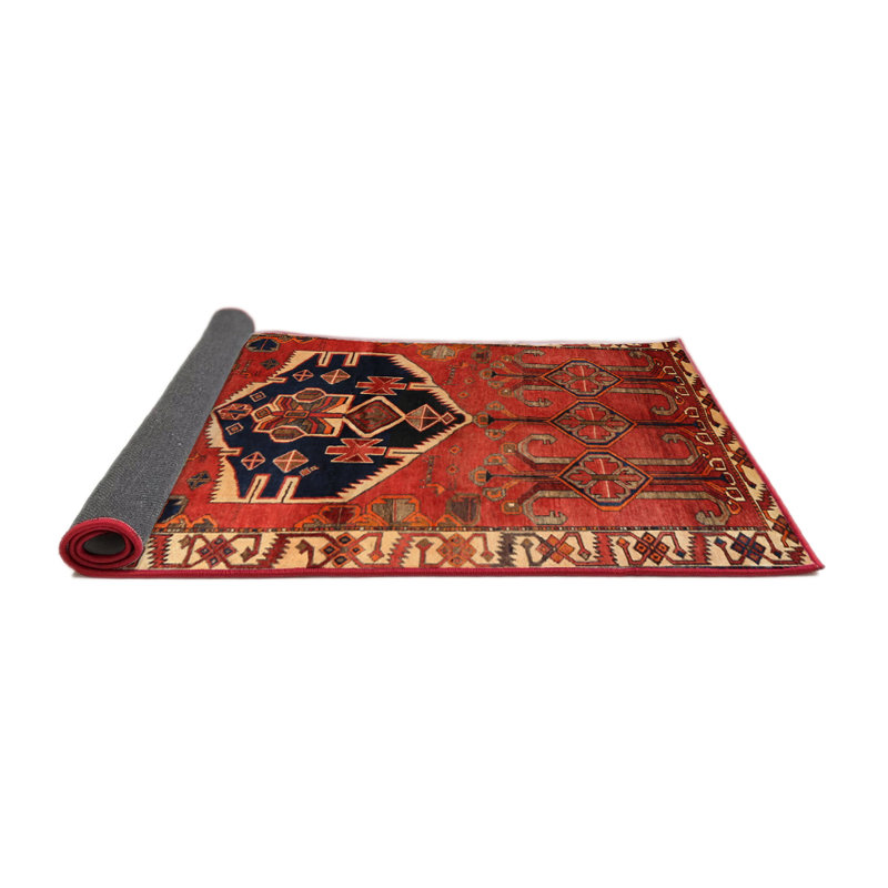 Tapis rouge à motif sud-ouest, Rond 7 pi