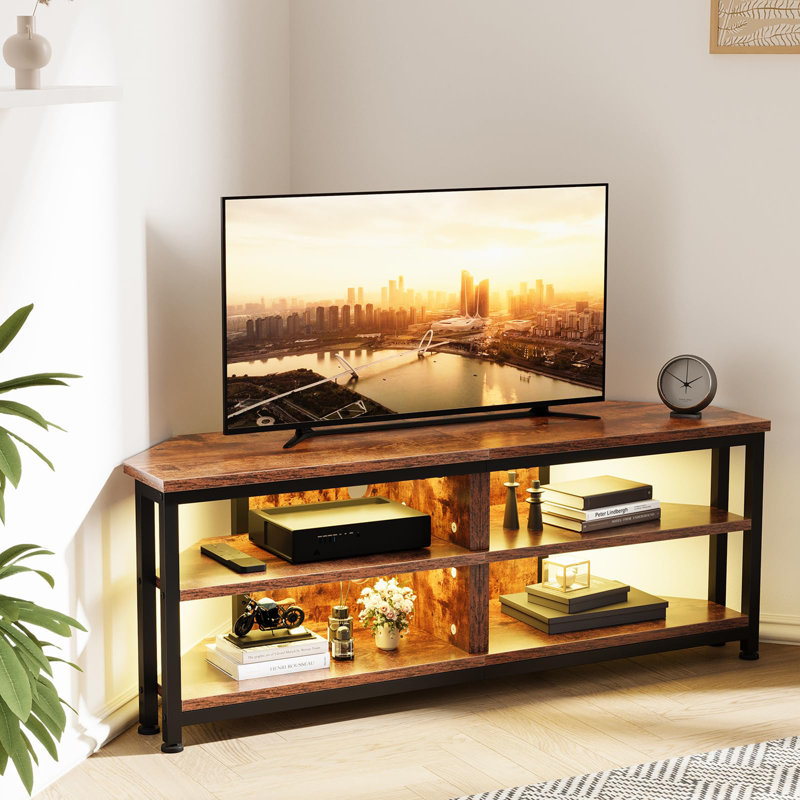 Unfinished Corner TV Stand for TVs up to 55"