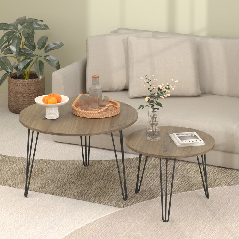 Table basse gigogne, Rustic Brown