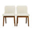 Ensemble de 2 chaises de salle à manger Ellis - Lin beige