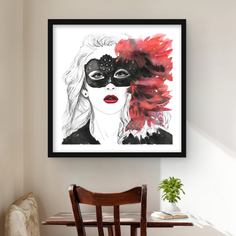 Masked Ball - Reproduction matte encadrée illustrative