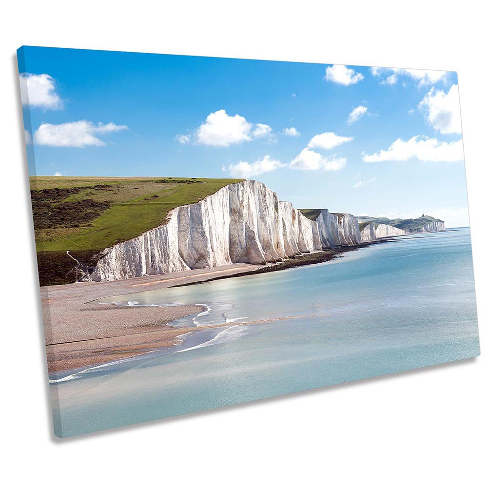 Seven Sisters Cliffs - Wrapped Canvas Art Prints