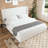 Boucle Bed Frame, Upholstered Cloud Bed Frame With Headboard, Metal Legs And Slats, No Box Spring Needed-855453985