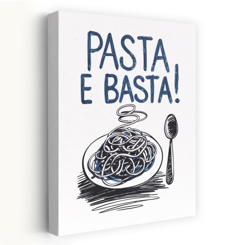 Pasta E Basta, art mural contemporain, H 36 po x l 24 po