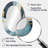 Gold And Blue Abstract Expression 4 - Abstract Oval Decorative Mirror On Metal-644493297