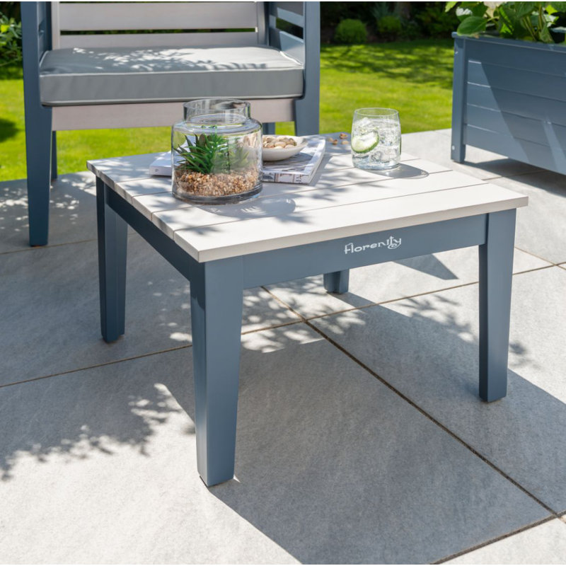 Lillie Square Eucalyptus Outdoor , 50cm cm W 50cm cm D, Steel Blue/Grey