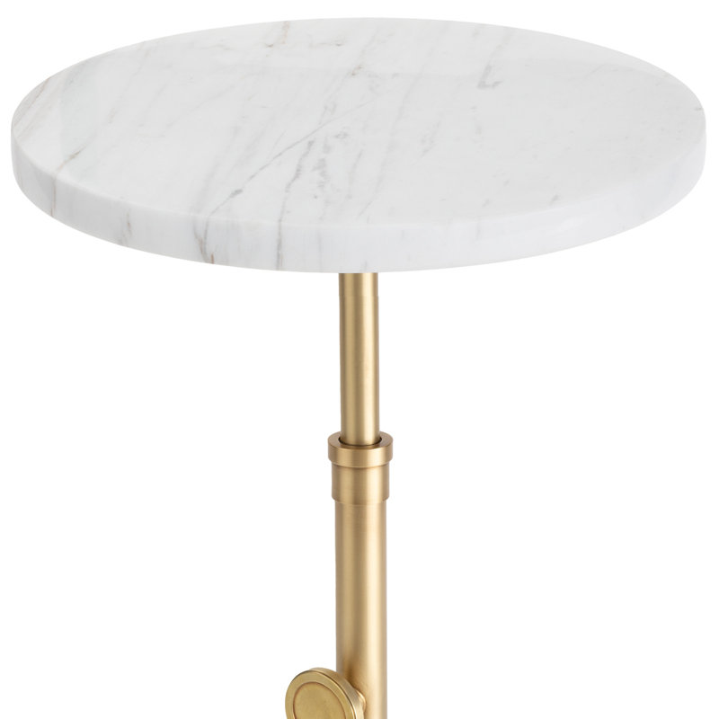 Myles Accent Table (Natural Brass), Natural Brass