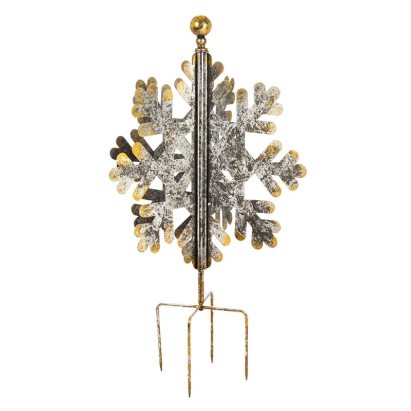 Piquet de jardin flocon de neige
