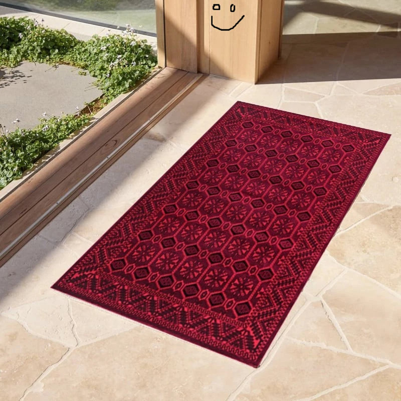 Oriental Flokati, Red, Rectangle 60 x 110 cm