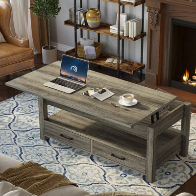 Eoghan Lift Top Coffee Table with 2 Drawers