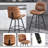 Swivel Upholstered Counter Stool-1223500356
