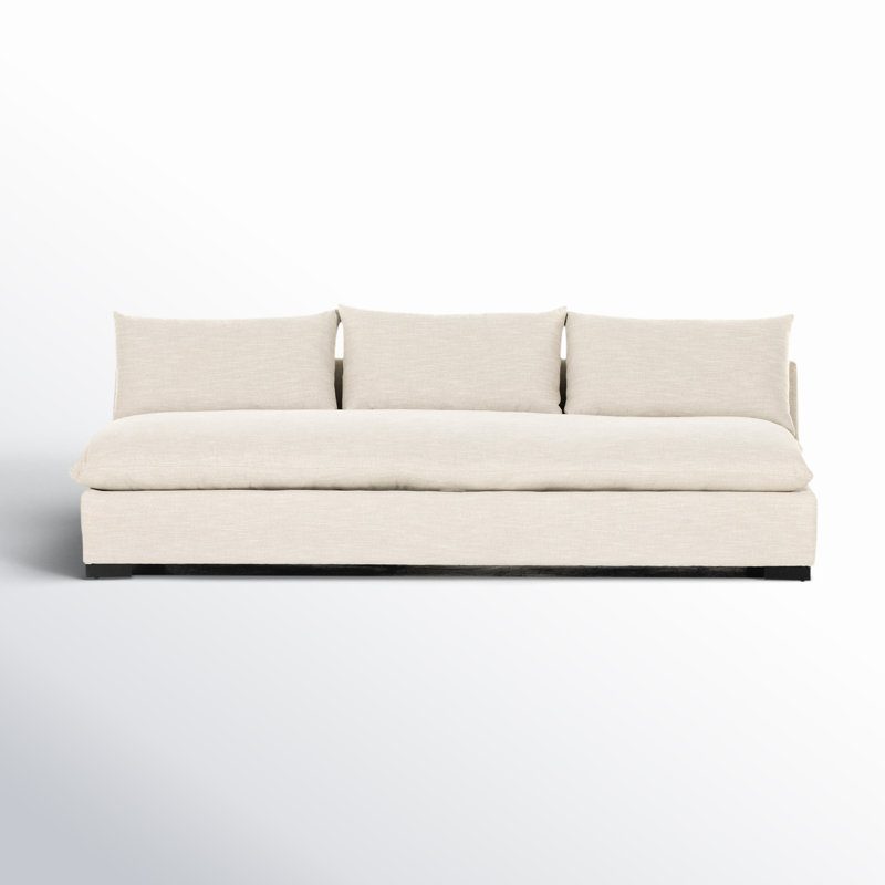 Elsa Upholstered 94'' Sofa, Henry Onyx Performance Weave