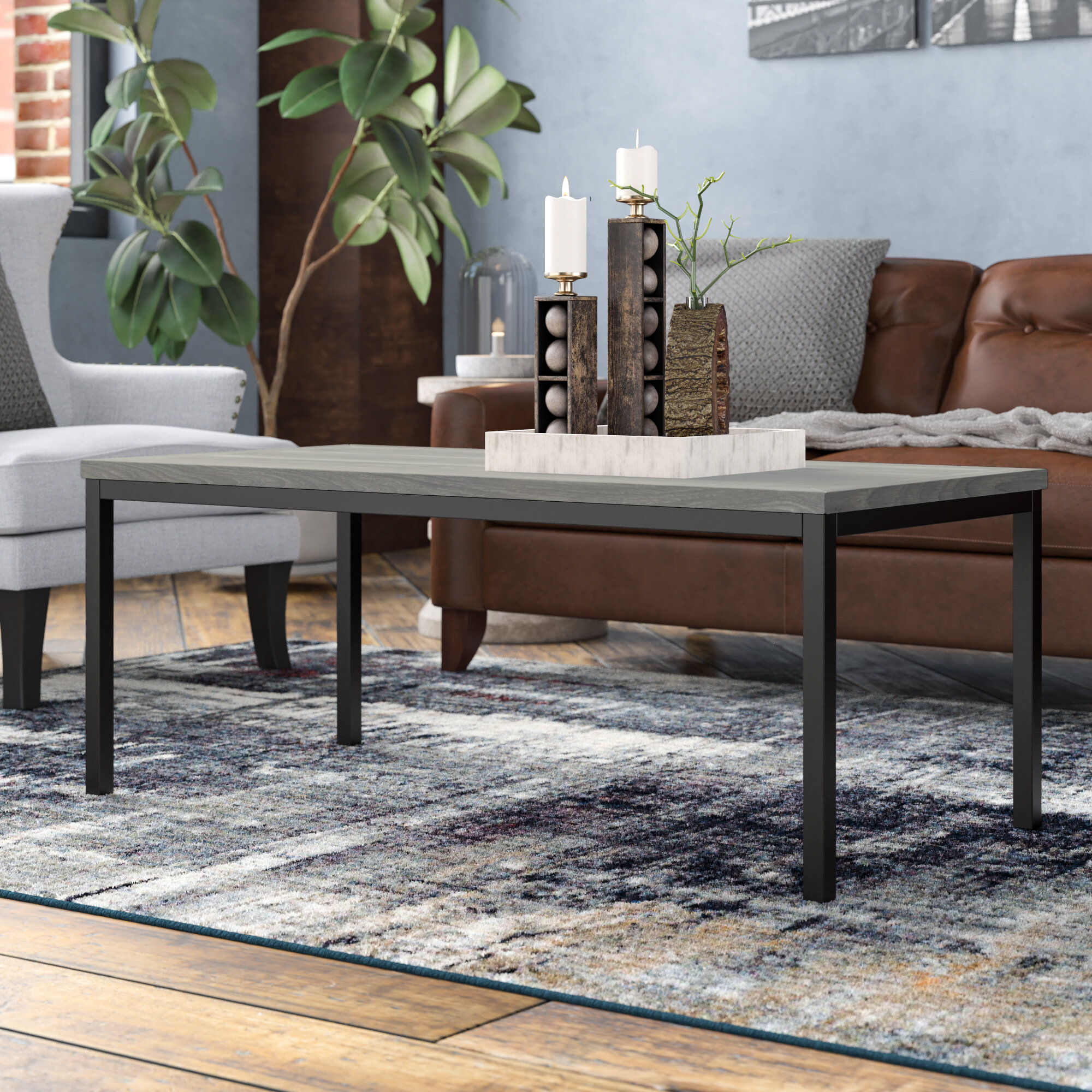 Mainstays parsons sturdy rectangular deals coffee table