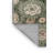 Machine Washable Botanical Brown Area Rug