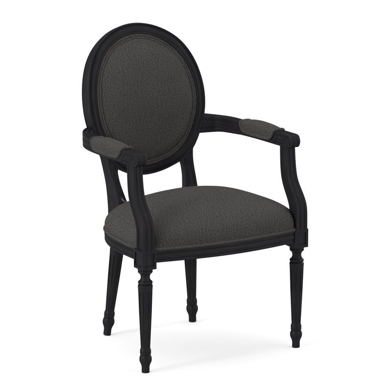 Dauphin Arm Chair, Vintage Ebony, Venice Ivory