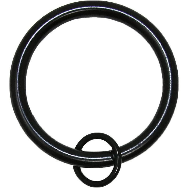 Anneau de rideau en métal Mccarthy, Noir, Diamètre de 2,4 po
