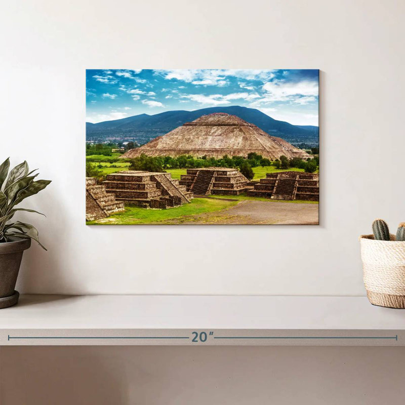 Aztec Pyramid, 8" H x 12" W