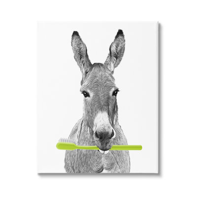 " Donkey Toothbrush Funny Animal "
