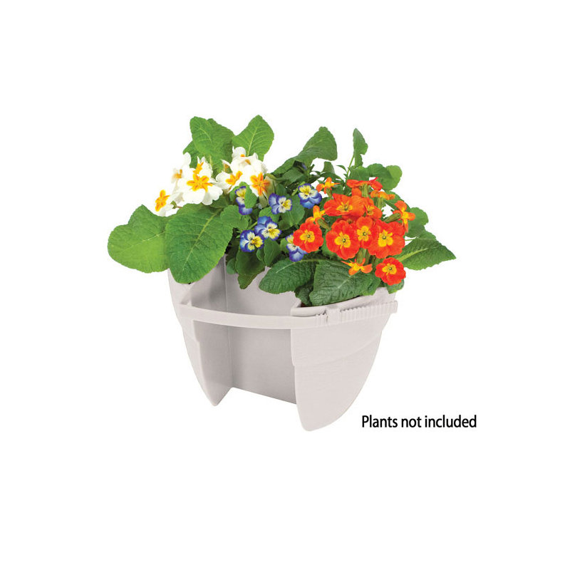 Pot à fleurs en plastique Krickel Bloomers, blanc