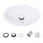 Metro Lane 495mm L x 495mm W Natural Ceramic Circular Sink