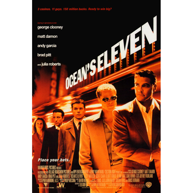Ocean's Eleven, H 18 po x l 12 po