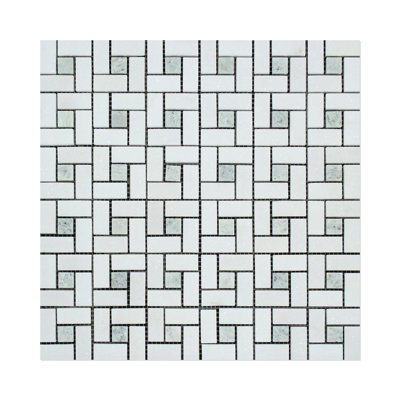 Pinwheel Honed Marble Tile