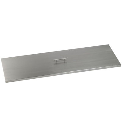 Couvercle de foyer rectangulaire en acier inoxydable