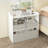3 Fabric Storage Bins End Table Storage Organizer