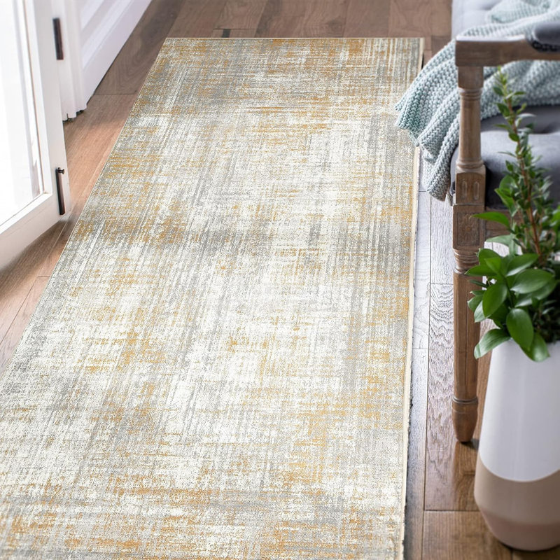 Taupe Foldable Thin Washable Rug Runner Rug Boho Area Rug, Runner 180 x 210 cm