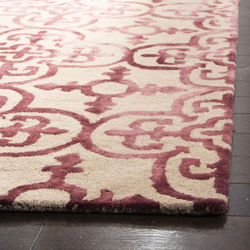 Lumsden Hand Tufted Wool Geometric Rug, Rectangle 2' x 3'