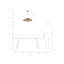 Wolken 1 - Light Brass Dome Pendant