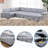 Upholstered Sectional Sleeper Sofa & Chaise-1997424628