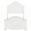 Classic White Finish Panel Bed