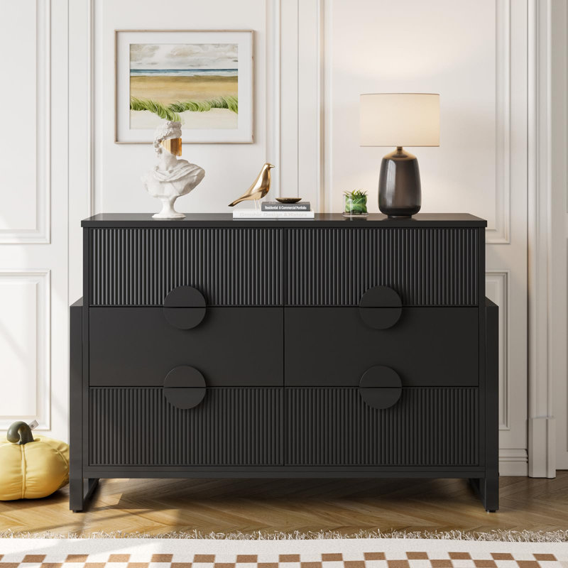 6 drawer dresser black Living Essentials Hillsdale Kincaid Advanced Metal Slide System The tested high Decker Black 6 Drawer Dresser