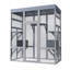 62.6" Wooden Outdoor Catio For Cats, Large Cat Enclosure With Waterproof Roof, 2 Napping House, Platforms & Rust-proof Wire – Secure Pet Cage For Backyard Or Patio