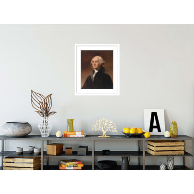 Copy of George Washington by Gilbert Stuart by Thomas Sully -Framed Giclee Print