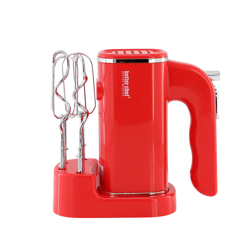 Batteur à main Better Chef Better Results à 5 vitesses avec fonction turbo et support de rangement noir, Black