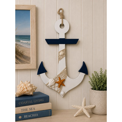 Anchor With Nautical Accents Wall Decor