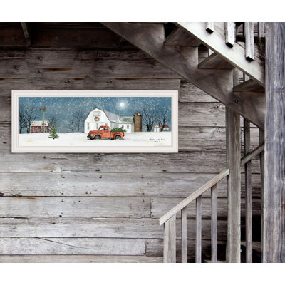 Winter on the Farm Framed Wall Art for Living Room, Home Wall Décor Framed Print by Billy Jacobs
