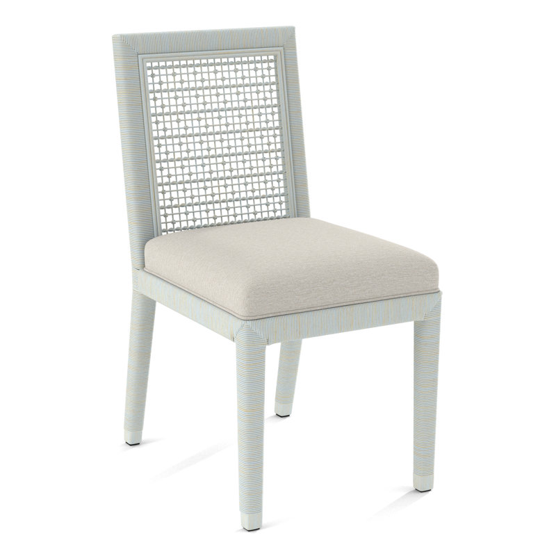 Chaise d'appoint Glinda, Bisque, Tissu performance blanc 0851-94