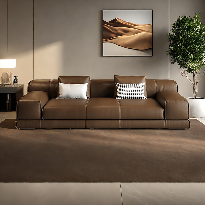 Canapé de style tofu moderne et minimaliste, H 31,49 po x l 86,61 po x P 39,37 po, 3