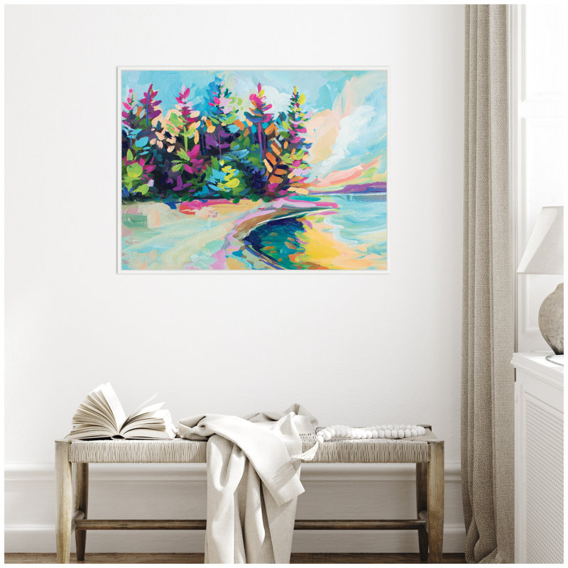 «King in Door County» par Rachel Christopoulos, reproduction d'art sur toile encadrée, Blanc