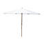 Grand porte-poulie en bois de hêtre massif de luxe de 13 pi Manske Organic pour hôtellerie, salon Vineyard Estate, spa bien-être - forêt classique, blanc minimaliste-865322237