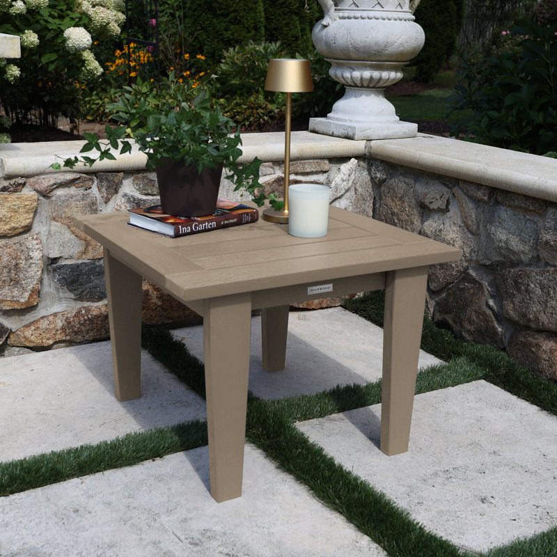 Lehigh Outdoor Side Table, Woodland Brown