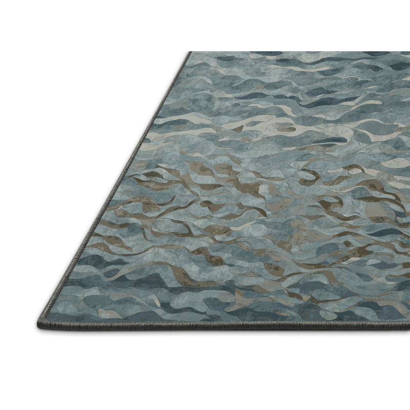 Tapis gris soyeux et moelleux, Rectangle de 5 pi x 8 pi