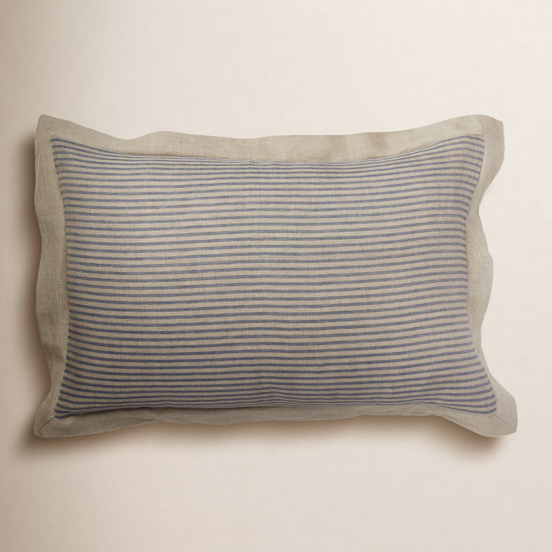Nardi Steel Blue, Linen Sham - King, King, Steel Blue