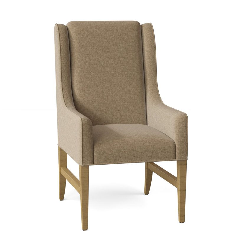 Fauteuil l 24,5 po Carla, 3162 polyester paille, Noyers