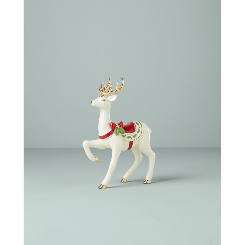 Standing Reindeer Figurine