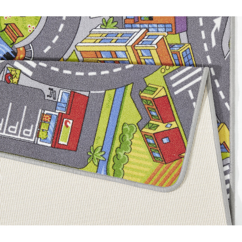 Smartcity Grey Rug, Rectangle 140 x 200cm